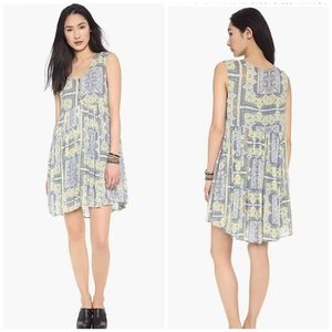 New! Free People Take Me To Thailand Sleeveless Floral Print Dress Lined Size M